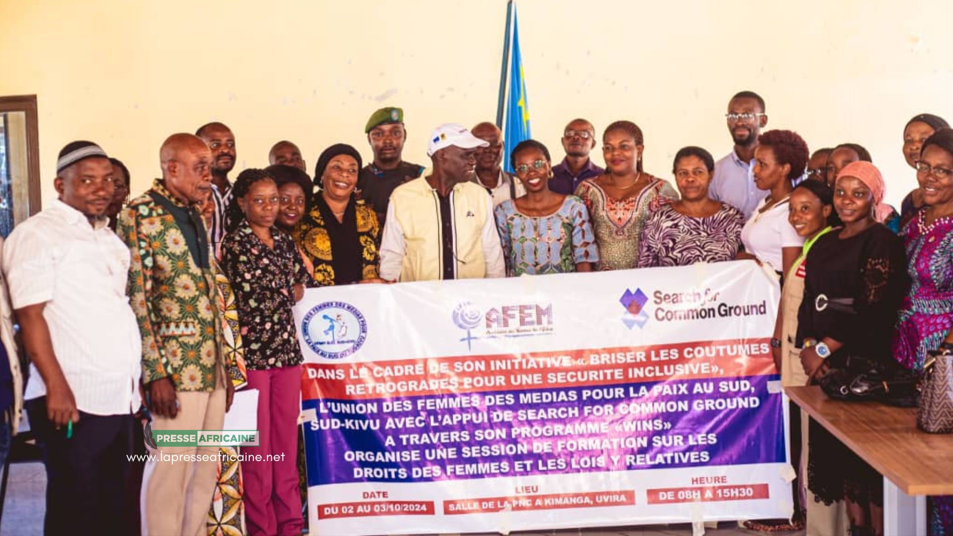 Sud-Kivu : l’UFMP organise un atelier à Uvira sur l’initiative visant à « briser les coutumes rétrogrades pour une sécurité inclusive »